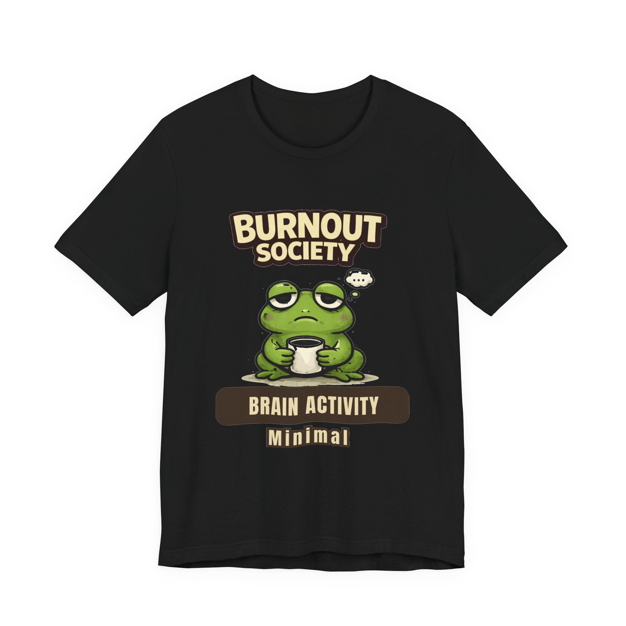 Frog Burnout Society T-Shirt — Brain Activity Department : Minimal
