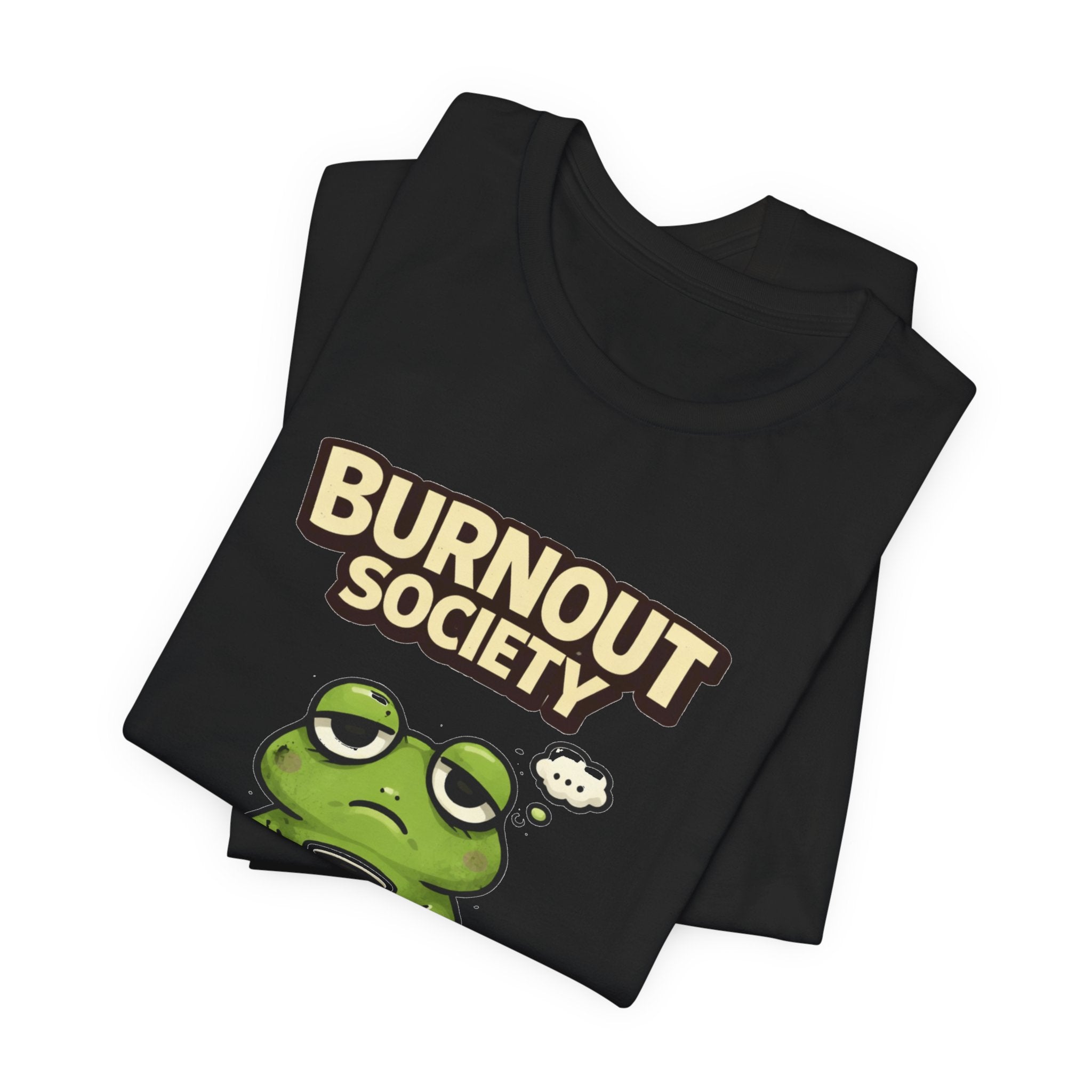 Frog Burnout Society T-Shirt — Brain Activity Department : Minimal