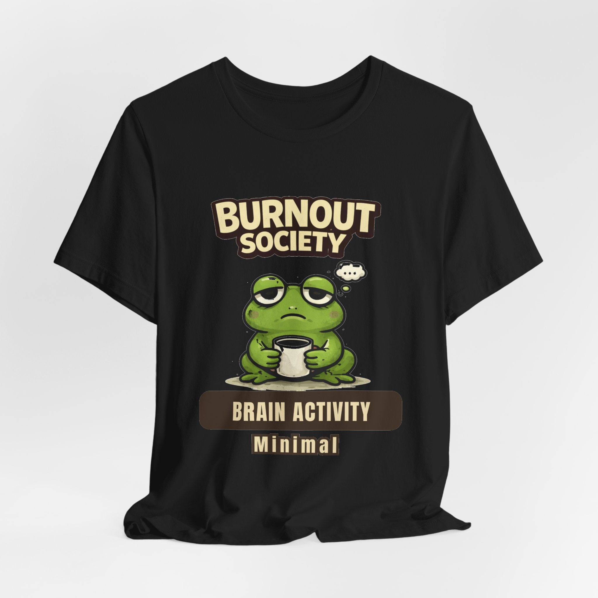 Frog Burnout Society T-Shirt — Brain Activity Department : Minimal